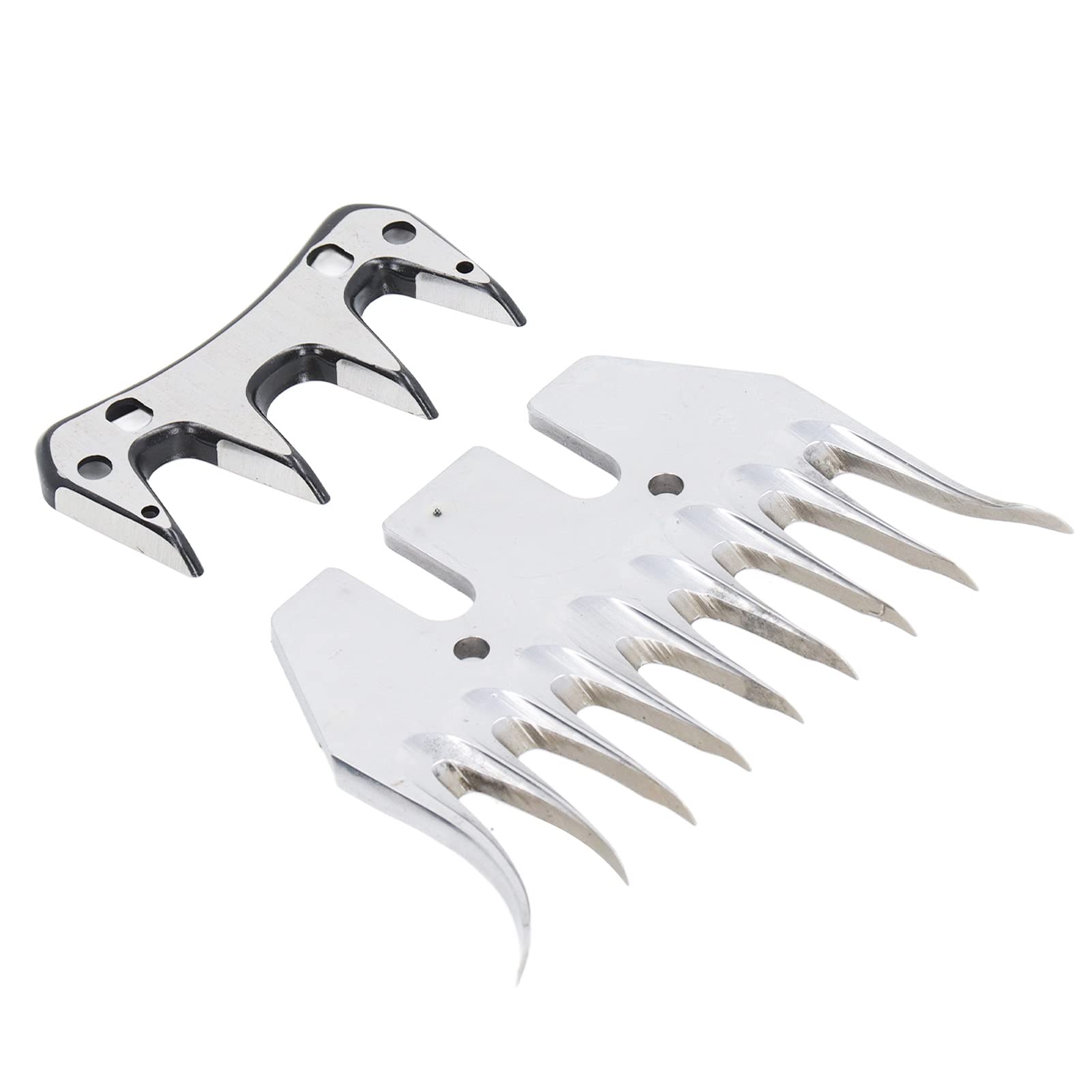 Bewinner Lame de Cisaille à Mouton Incurvée à 9 Dents de Rechange, Coupe-Laine électrique en Acier à Haute Teneur en Carbone pour Tondeuse à Chèvre, Peigne de Cisaillement Durable pour Laine Dense,
