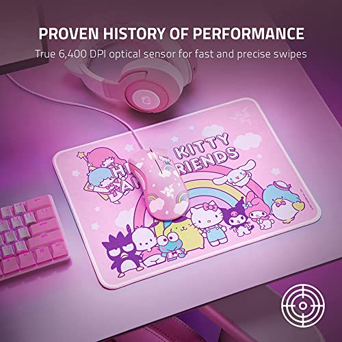 Image of Razer DeathAdder Essential & Goliathus Mouse Mat Bundle - Hello Kitty and Friends Edition - FRML Packaging - RZ83-03850100-B3M1