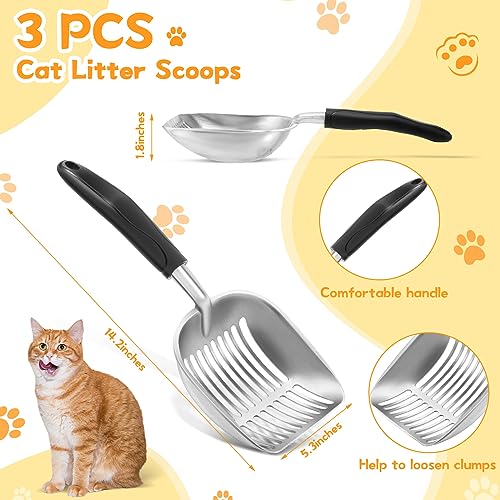 Set 3 Areneros para Gato de Acero Inoxidable 201 Lallisa miniatura 3