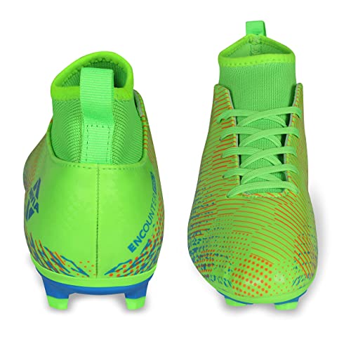 Image of Nivia Pro Encounter 9.0 F.B Stud-Neon Green /A.Blue UK-11