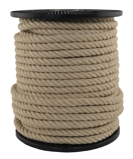 Corde en chanvre - Diamètre 14 mm - Bobine de 50 m - 100 % chanvre naturel