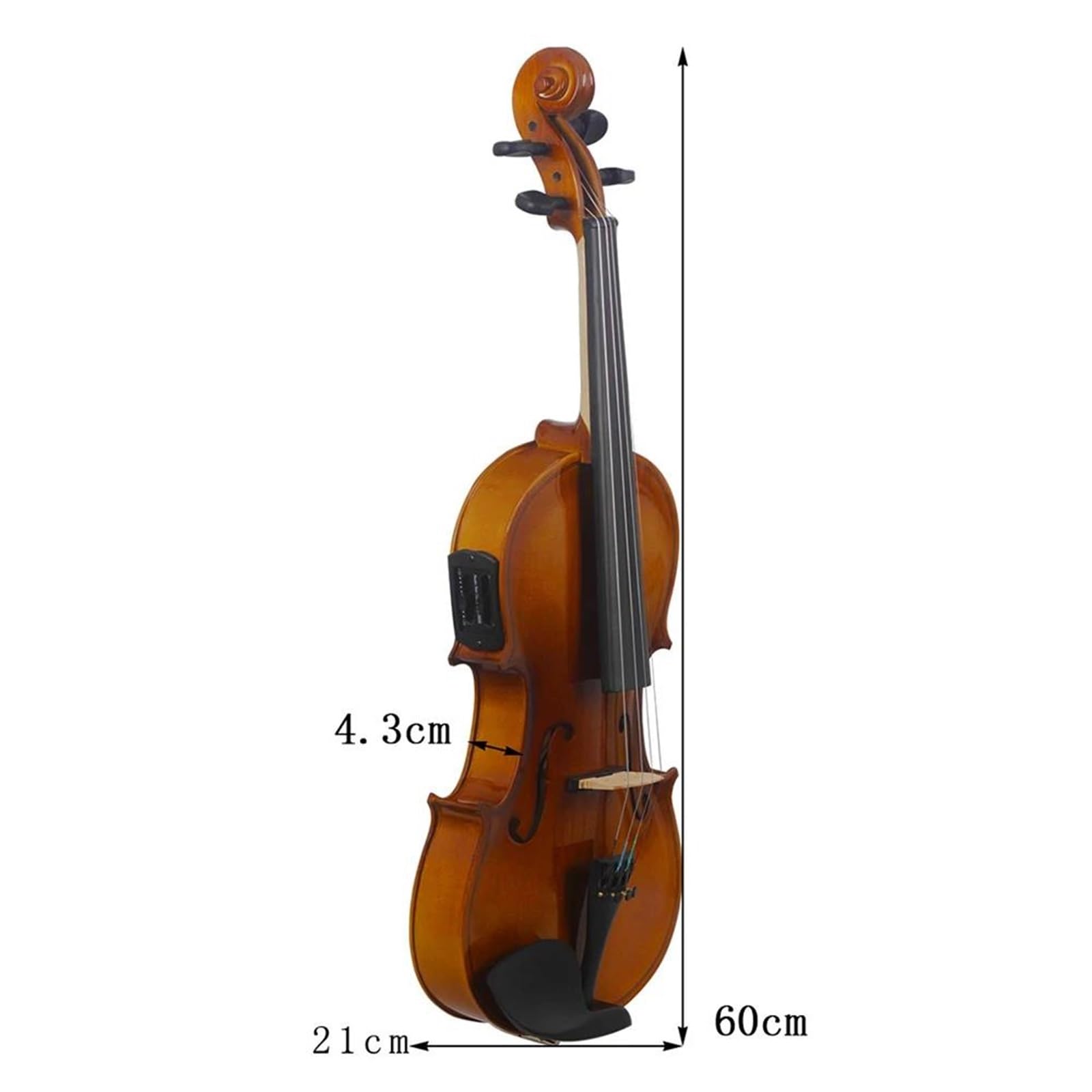 Violino 4/4 Violino Acustico Elettrico Violino Acustico Strumento A Corde Di Violino In Legno Massello Con Custodia Per Arco