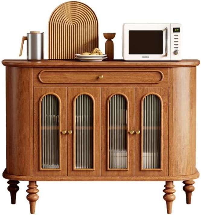Sideboard Buffet Cabinet Wooden Buffet Cabinet Home Storage Buffet Cabinet Bar Counter With Storage Cabinet Is Suitable for Dining Room and Kitchen Kitchen Storage Cabinets(C)