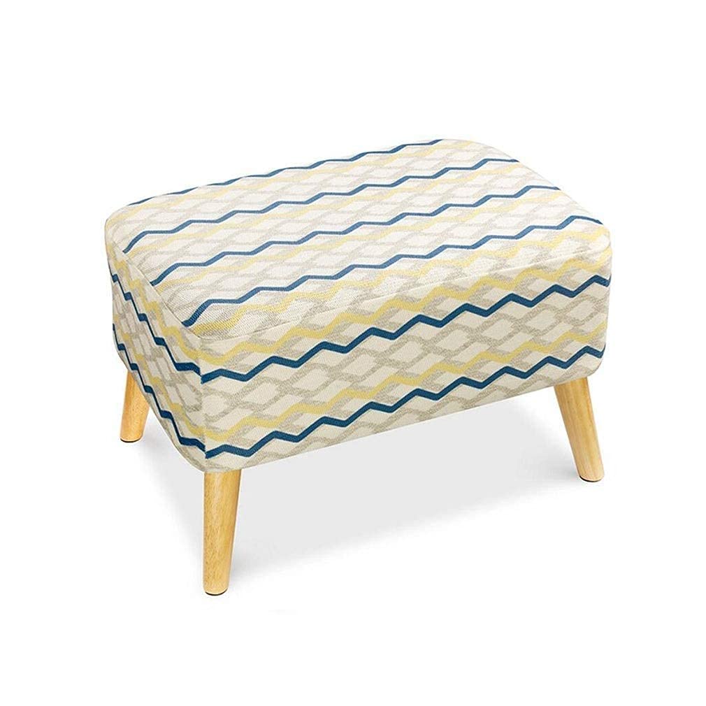Tabouret de salon de coiffure ou maquillage en tissu et bois pour soulager le dos 60cm