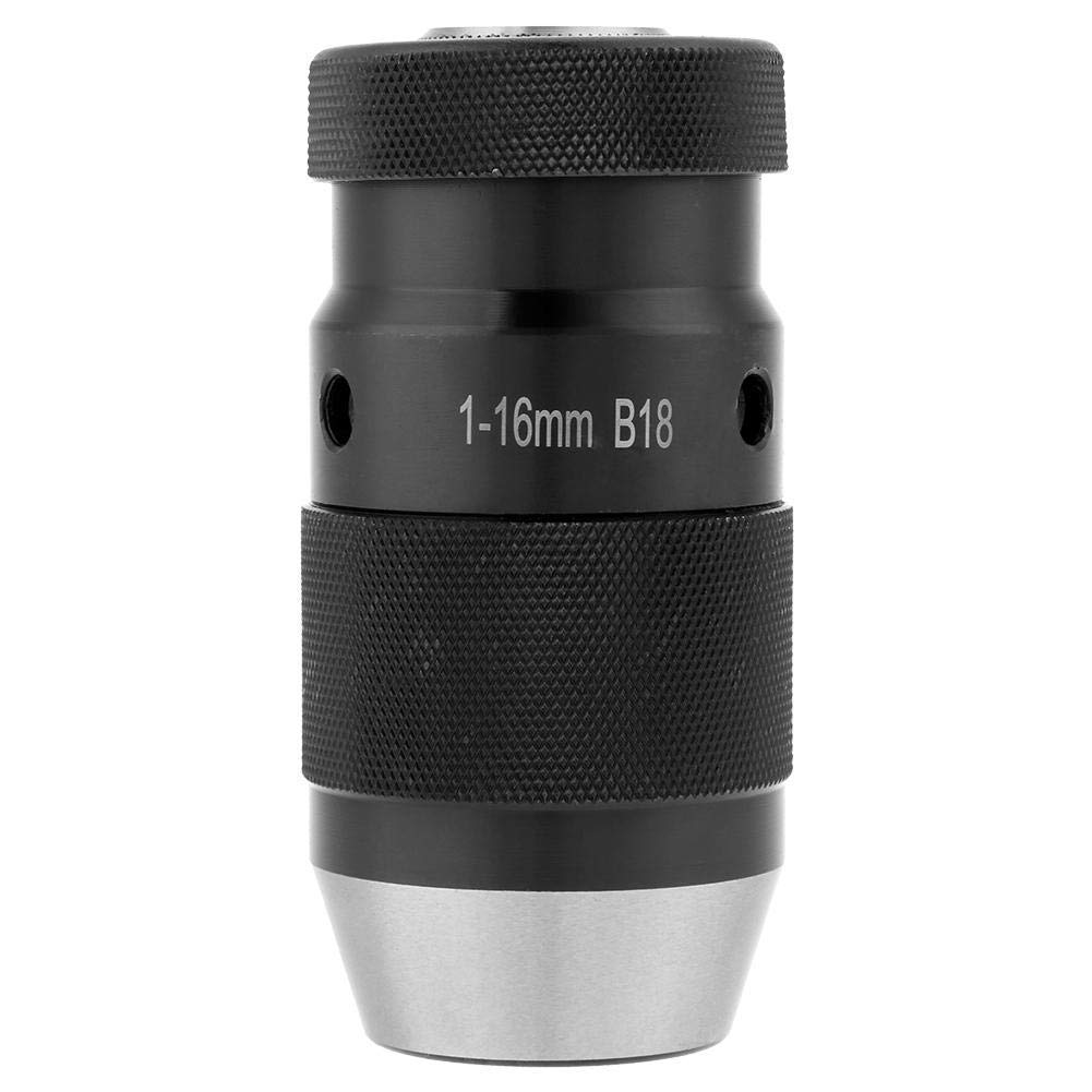 Mandrino Autoserrante Professionale MT3-B18, Conico con Perno MT2-JT3, Capacità 1-16mm per Trapano, Sistema Autofrenante