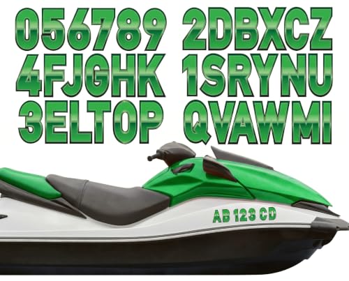 Image of MotiMind 30 Pcs Boat Registration Waterproof Marine,Metal,Green