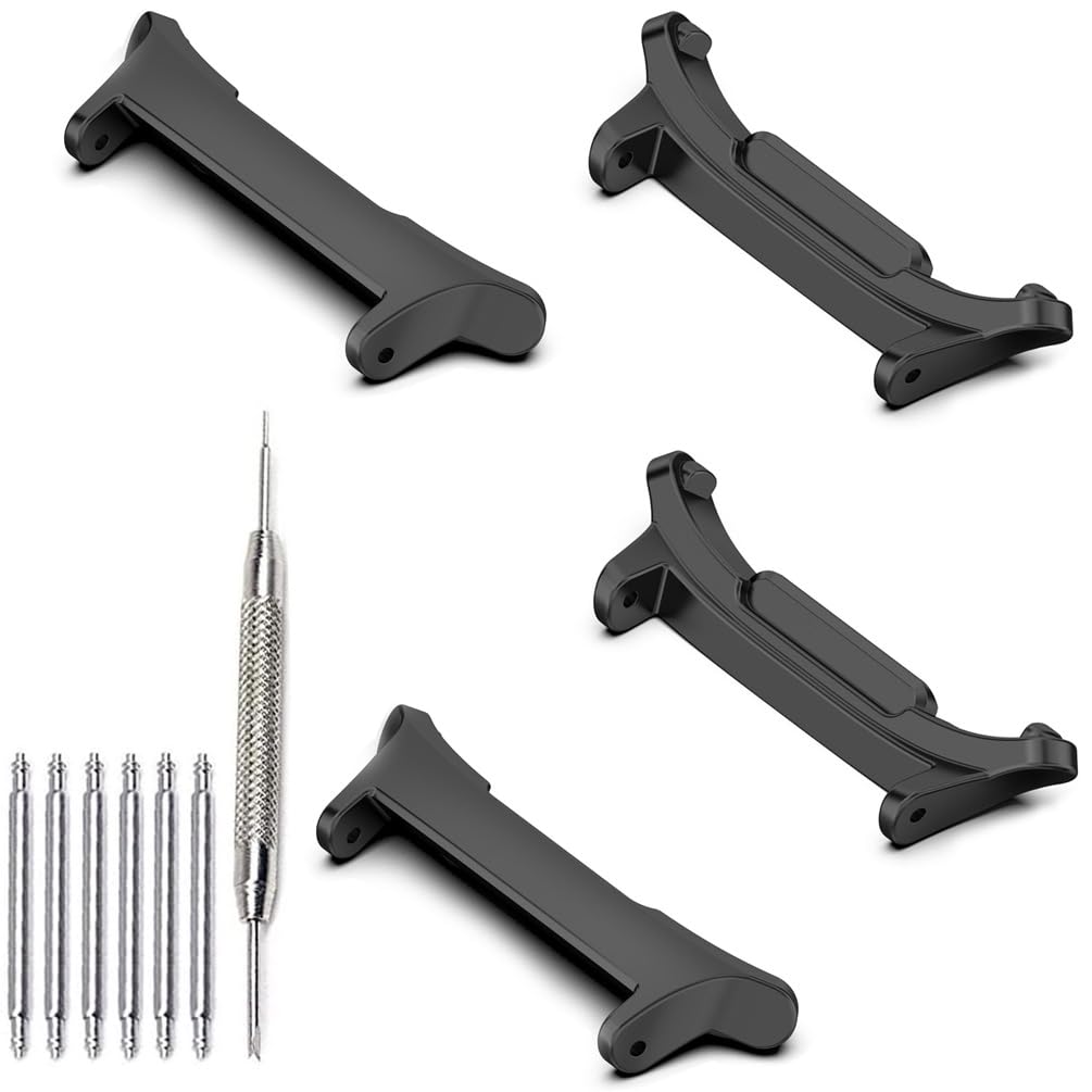 YOFUNTLE Connectors Compatible for Samsung Galaxy Watch Ultra 47mm Adapter 22mm Watch Band, Stainless Steel Connector Band No Gap Adapter for Galaxy Watch Ultra 47mm (4 PCS)