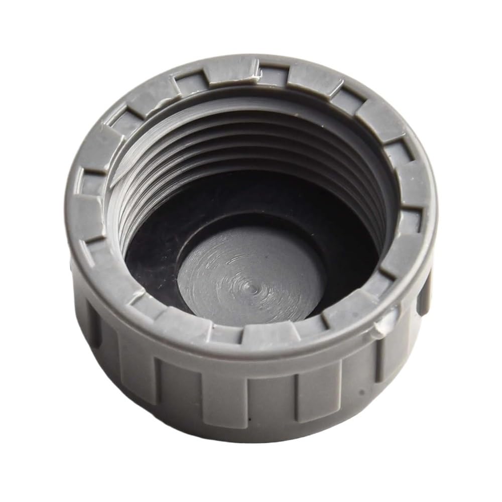 Pipe End Plug Sturdy PVC Pipe Cap, 20mm 25mm 32mm End for Water Supply, Grey Female Thread Caps 2pcs(20mm)