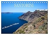 Santorini - Am Krater des Vulkans (Tischkalender 2026 DIN A5 quer), CALVENDO Monatskalender: Die einzigartige Lage der Vulkaninsel Santorini bietet ... zeigt dieser Kalender. (CALVENDO Orte)