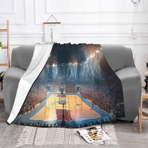 Couverture en flanelle basketball douce et chaude grand format