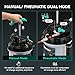 Poafamx 7.5L Oil Extractor Pump Pneumatic/Manual, 2 Gallon Fluid Extractor Pump, Oil Vacuum Change Pump with 5 Tubes and Extended Storage Units for Automotive, Truck, Boats Oil Change (2 Gallon)