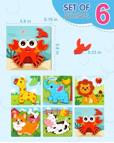 Puzzle Montessori Animales 1 a 4 Anos miniatura 5