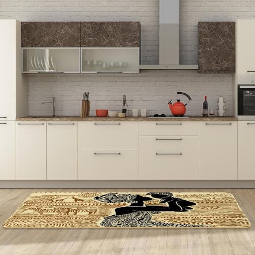 Alfombra de cocina lavable VAPOKF tapete antideslizante absorbente negro con bebé pack 2 3