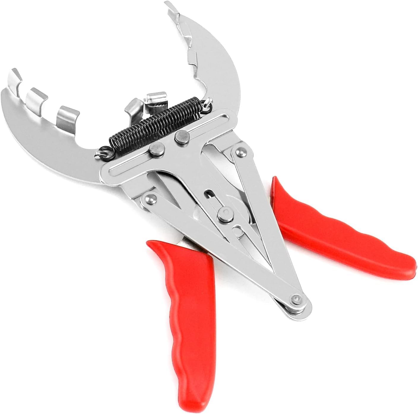 Qusai Trading Est - Automotive Piston Ring Plier Tool - Alloy Steel, Comfortable PVC Handle, Labor-Saving Spring Mechanism, Universal Fit for Cars and Small Engines (50-100mm)