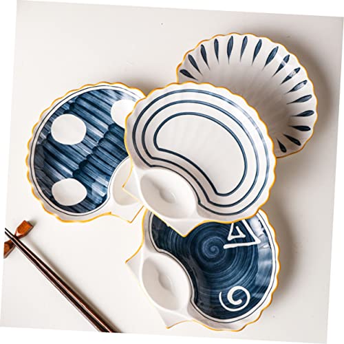 Set de platos sushi para dumplings de cerámica miniatura 2
