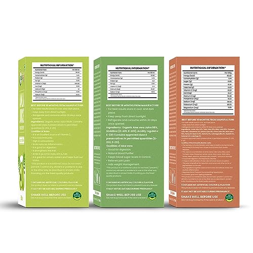 Image of Nutriorg Immunity Booster Kit (Amla, Alovera, Immunity Booster juice) 500ml