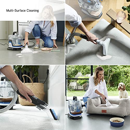 Vax SpotWash Home Duo Spot Cleaner | Remove spills, stains and pet messes | Extra-wide Cleaning Tool | Perfect for Home and Car - CDSW-MPXP, 0.72 Litre, White/Blue, 400W - Image 5