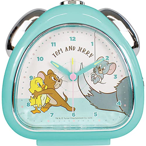 ティーズファクトリー トムとジェリー おむすびクロック にげる H13.5×W13.7×D6cm TJ-5520430NG