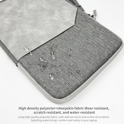 Image of MOCA Universal Polyester 7-8 Inch Tablet Sleeve Case Cover: Fits Amazon Kindle, Paperwhite, Kindle Fire, Apple iPad mini, Lenovo M8, Samsung Galaxy A7 Lite, (6 inch to 8 inch Devices) (Ash Grey, 7-8 inch)