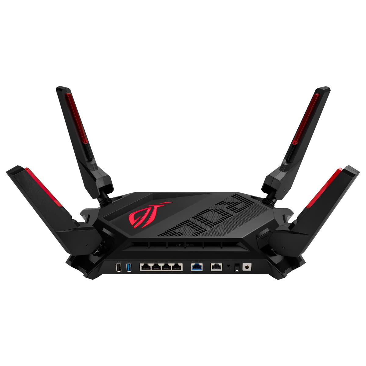 ASUS ROG Rapture GT-AX6000 Dual Band WiFi 6 Router Estendibile Gaming, Due Porte Ethernet 2.5G, VPN Fusion, Game Boost, Sicurezza di Rete Per Tutti Dispositivi, WPA3, AiRadar, Open NAT, Nero