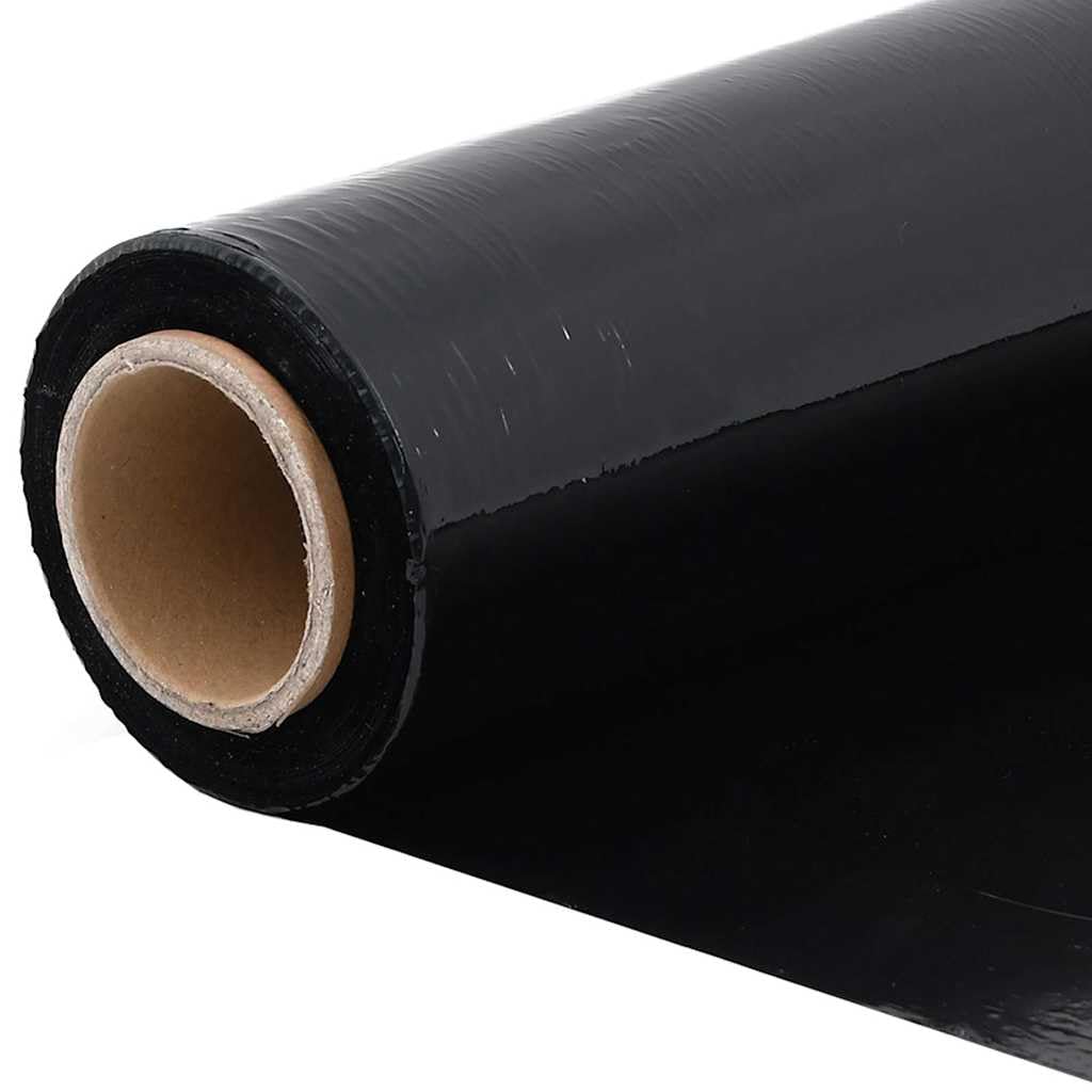 Film Estensibile 6 pz Nero 23 μm 50 cm x 300 m,Pellicole Estensibili per Imballaggio,Film Estensibile-4104881