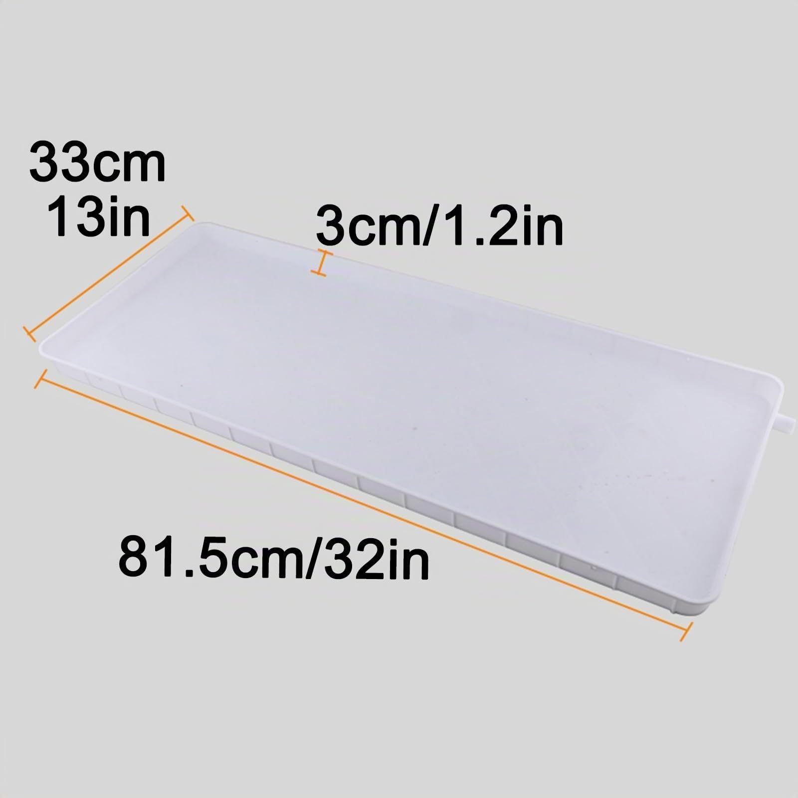Vaschetta Condensa Condizionatore, Vaschetta di Raccolta Della Condensa in Plastica con Foro di Scarico e Tubo Flessibile da 3 Metri/10 Piedi, per Condizionatori D'aria Split Interni/Esterni(81.5x33x3