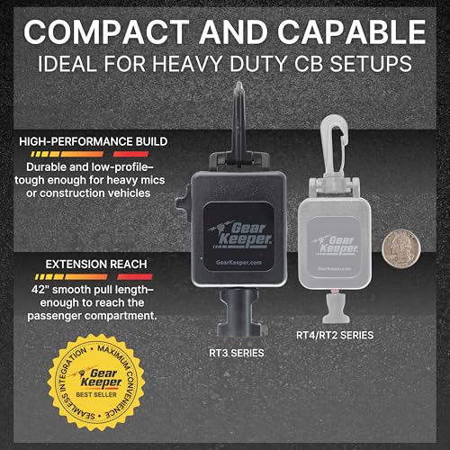 Image of Gear Keeper CB Mic Keeper - Retractable Mic Holder for CB Radio (RT3-4112)