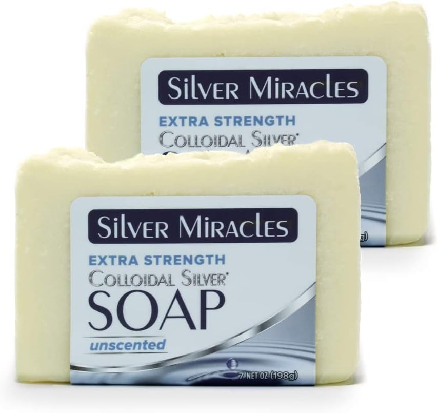 Silver Miracles - Extra Strength Colloidal Silver Soap - Two Pack