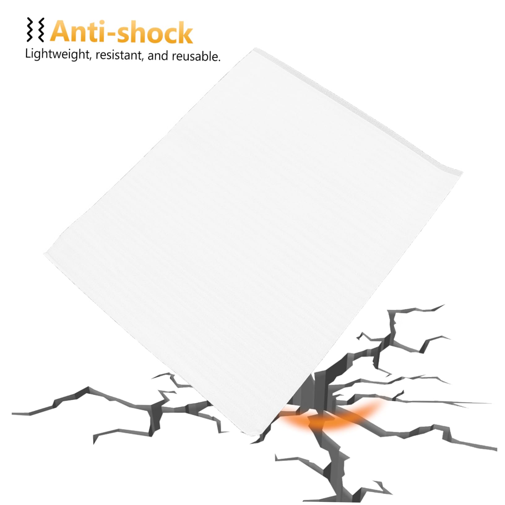 VILLFUL 100 Pcs Shipping Supplies Pouches Green Bulletin Board Border Wraps Packing Paper for Moving Breakables Storage Packing Bags White