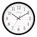 La Crosse Technology 14 in. L X 14 in. W Indoor Modern Analog Atomic Wall Clock Glass/Plastic Black