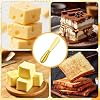 Butter Spreader Knives 2 Packs Gold Butter Knives Stainless Steel Cheese and Butters Knive Set Blunt Edge Spreader for Cheese Cream Jam Spreading