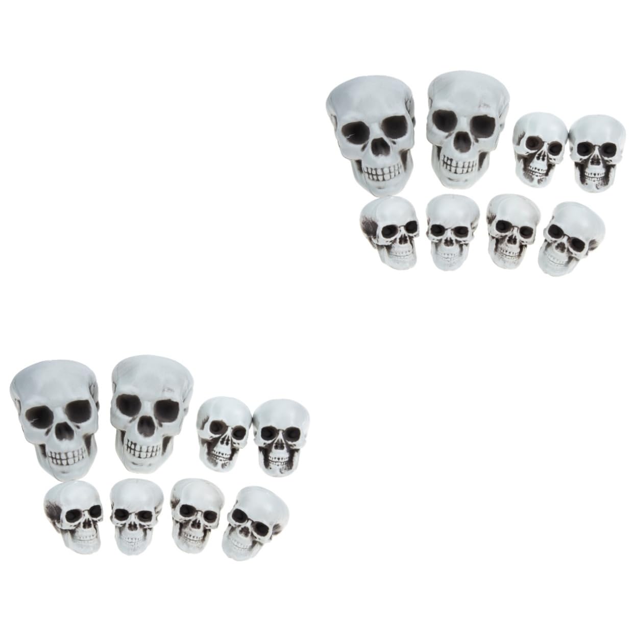 TOPBATHY 16 Pz scheletro di halloween regalini halloween decorazioni halloween giocattoli di halloween ornamento del cranio di Halloween giocattolo oggetti di scena del cranio spaventosi