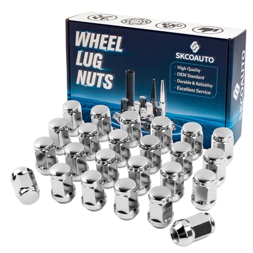 7/16-20 Lug Nuts24pcs Aftermarket Wheel Chrome Closed End Lug Nut Fits Chevy 1971-1989 Blazer 1971-1985 K10 1971-1989 Jimmy 1979-1986 K15001.38 Length