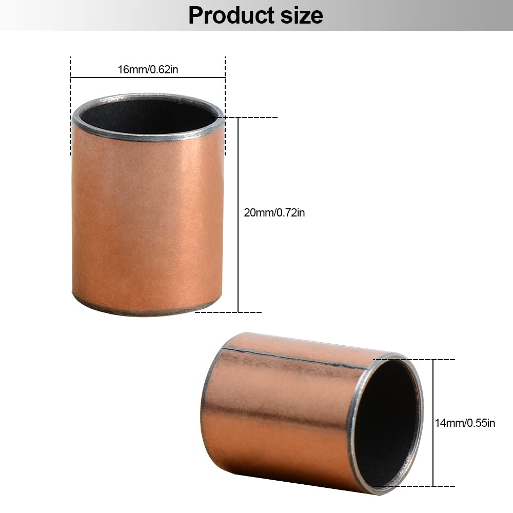 Amazon.co.jp: YXQ 6個 スリーブベアリング プレーンベアリング ラップ