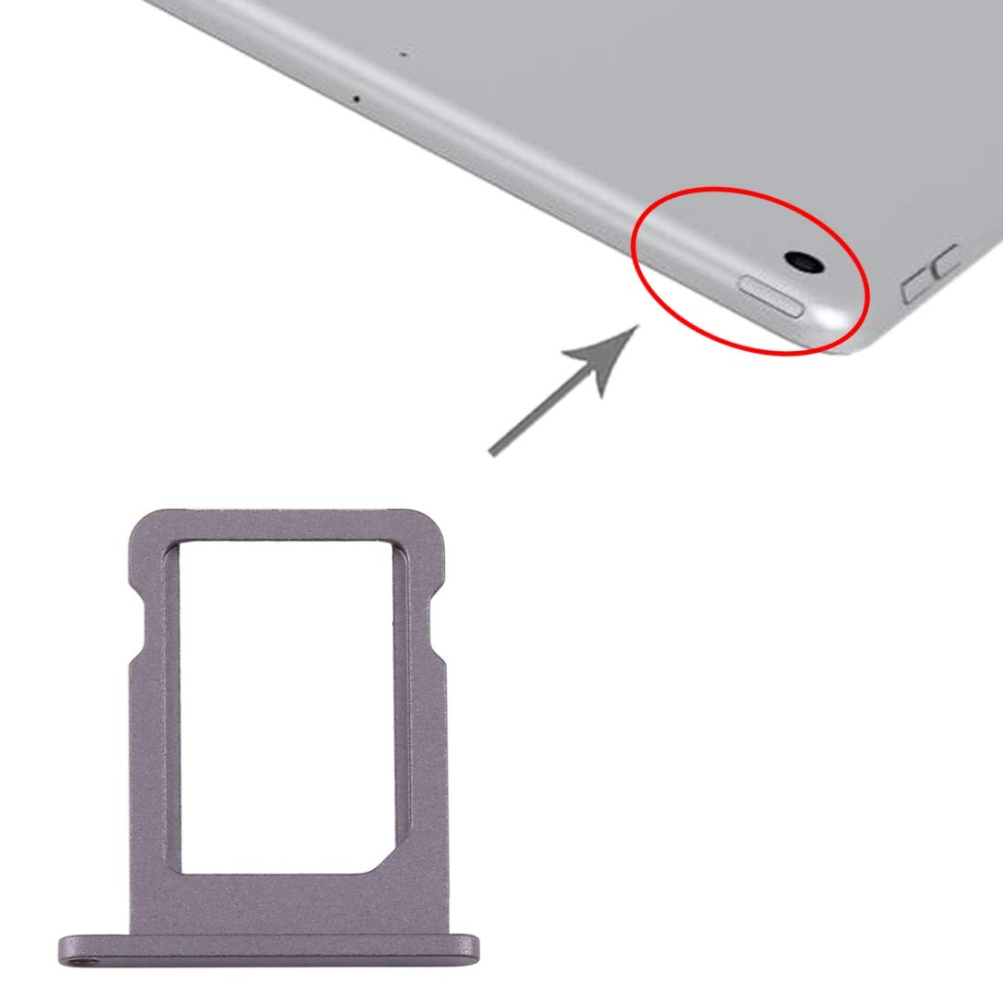 Original SIM Card Tray for Apple iPad Pro 12.9 inch (2018) / iPad