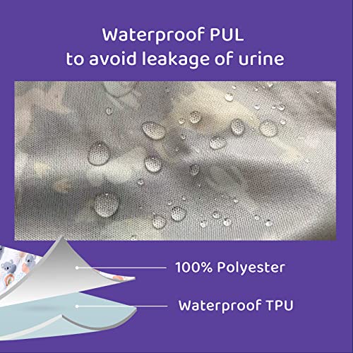 8 Packs Reusable Plastic Underwear Covers for Potty Training and Waterproof Diaper Cover for Rubber Pants Girls 3t2