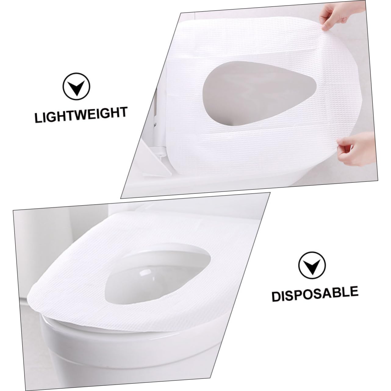 Wakauto Thickened Toilet Seat Cover Disposable Maternity Seat Cushion Hotel Toilet Pad 3 Pack Universal