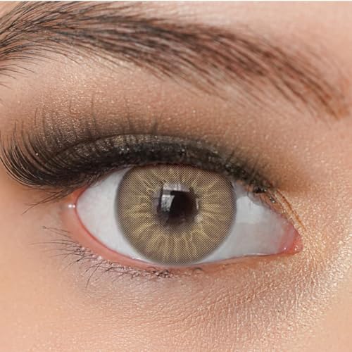Kontaktlinsen farbig ohne Stärke braun | farbige braune Jahreslinsen | weiche Linsen | 2 Stück Farblinsen + Linsenbehälter | 0.0 Dioptrien | natürliche Farben | Charmiga Caribbean Brown Kontaktlinsen farbig ohne Stärke braun | farbige braune Jahreslinsen | weiche Linsen | 2 Stück Farblinsen + Linsenbehälter | 0.0 Dioptrien | natürliche Farben | Charmiga Caribbean Brown
