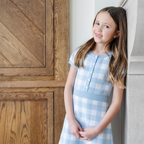 Image of Hope & Henry Girls' Milano Tipped Sweater Dress