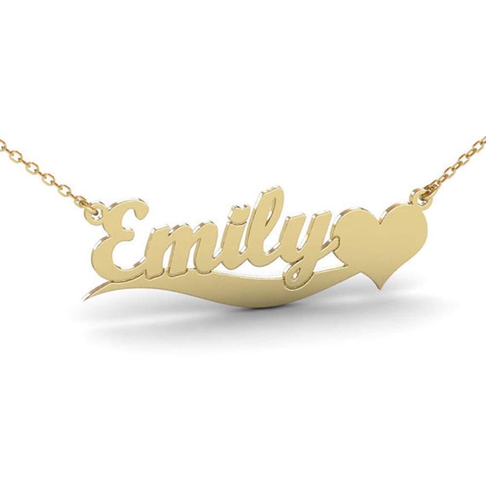 Titanium Steel Choker Necklace,Clavicular chain,Women's Necklaces,DIY letter pendant Name English name necklace,Gold