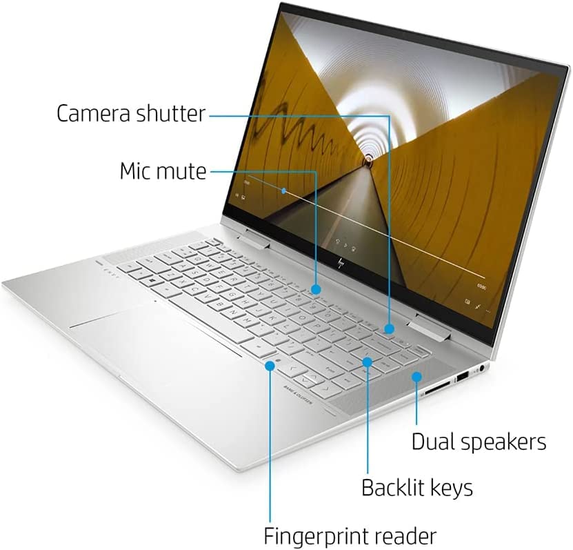 2022-HP-Envy-x360-2-in-1-156-FHD-Touchscreen-Laptop-Intel-Core-i7-1165G7-32GB-RAM-1TB-PCIe-SSD-Backlit-Keyboard-Iris-Xe-Graphics-HD-Webcam-Win-11-Silver-32GB-Snow-Bell-USB-Card