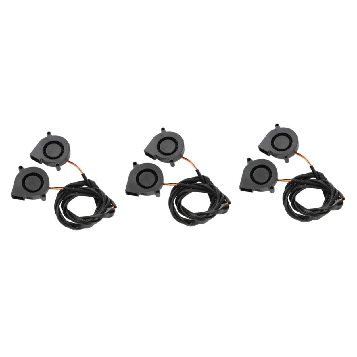 Zerodeko 3 Set Ventola Anteriore A Cuscinetti Idraulici Davanti in Ventilatore Silenzioso Ventilatore Silenziosissimo Ventola Di Raffreddamento Super Silenziosa Black 2 Pezzi*3