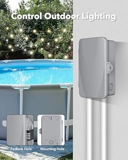 BN-LINK Pool Pump Timer, Outdoor Indoor Smart Wi-Fi Timer Box, 2HP 40A Max, 120, 240, 277 VAC, for Pool Pump, Water Heater, Fans, SPA, Compatible with Smart Phone, Alexa, Google Assistant