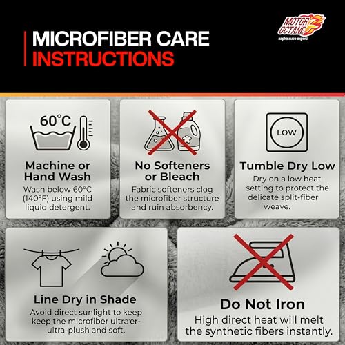 Image of Microfiber Car Cleaning Cloth 1200 GSM | Thick Dual-Sided Towel for Car & Bike | 40x40 cm | Multipurpose Ultra-Soft Edgeless, Lint-Free, Scratch-Free, Fast-Drying, Reusable | Pack of 1