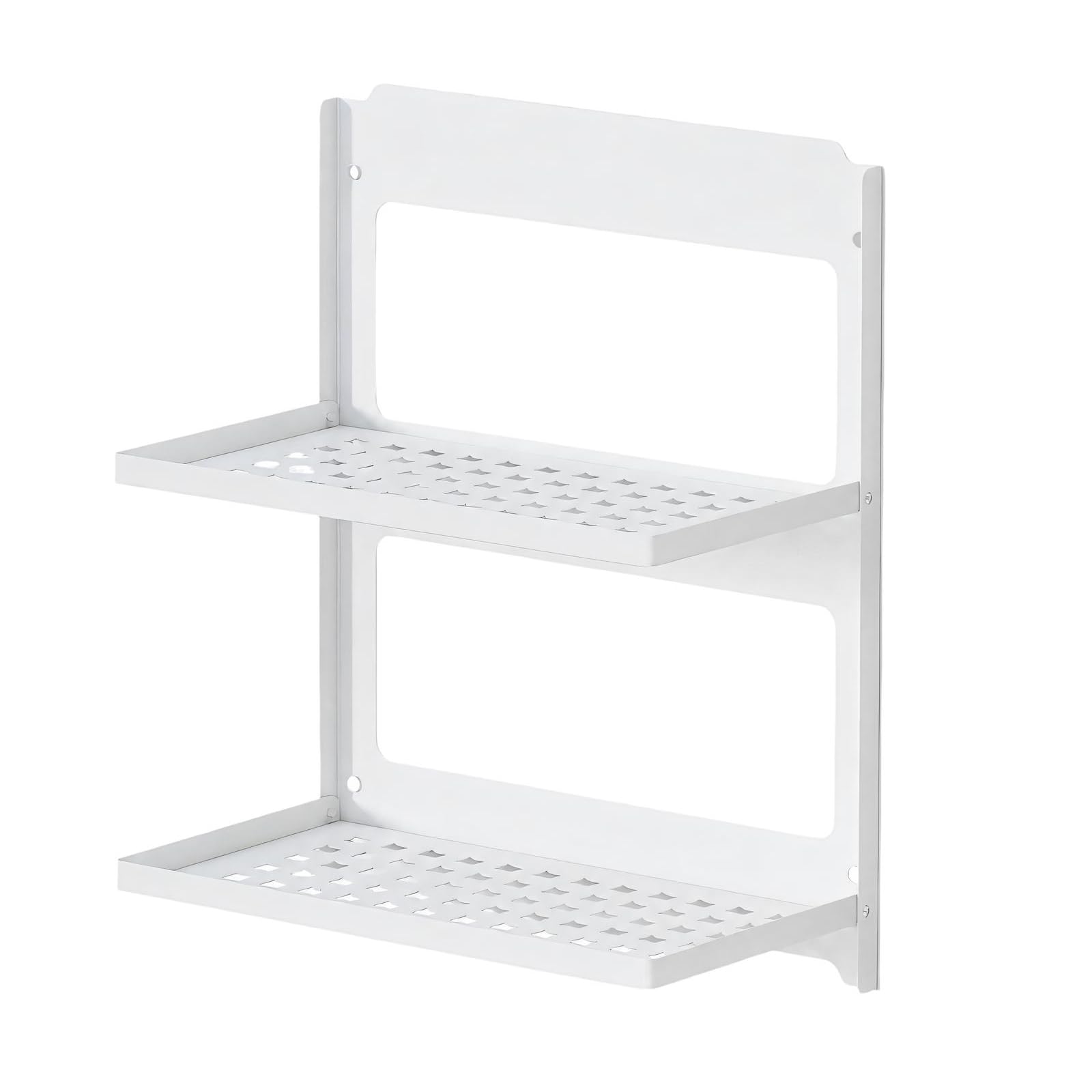 Générique Organisateur avec Deux Surfaces d ' étagère Pliantes, White
