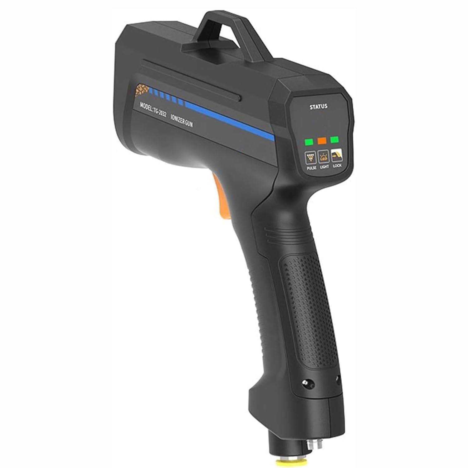 COYEUX Pistolet gazowy jonizujący, ręczny pistolet antystatyczny, równowaga jonów elektrostatycznych, z czujnikiem kurzu, skuteczne i bezpieczne rozwiązanie antystatyczne