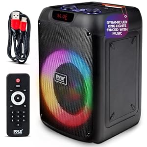 Pyle Audio Bluetooth Party Speaker – Party Bluetooth Speaker with True Wireless Stereo System – Enjoy Powerful Bass and Clear Treble – Portable Big Speaker – Model PPHP8496-100W