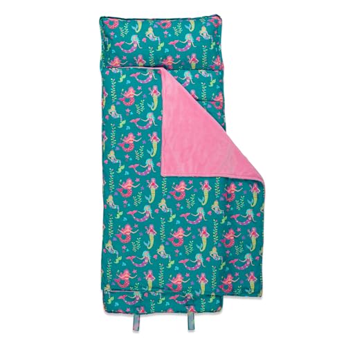 Image of Stephen Joseph, Toddler All Over Print Nap Mat with Soft Blanket and Removable Pillow for Boys & Girls, Kids Sleeping Bag for Elementary, Daycare, Preschool with Carry Handle
