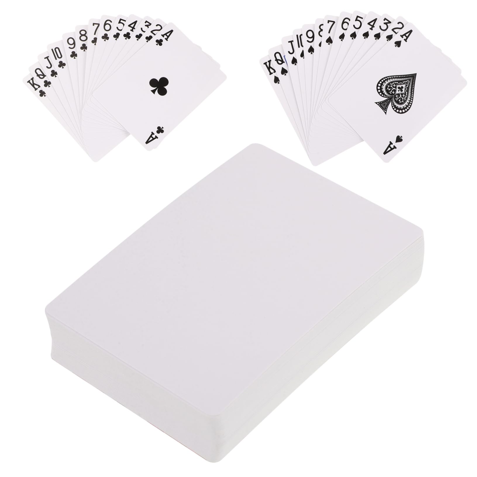 ibasenice 5juegos Cartas De Póker para Transferencia De Calor Tarjetas De Papel para Entretenimiento Mesa para Fiestas y Reuniones Sociales