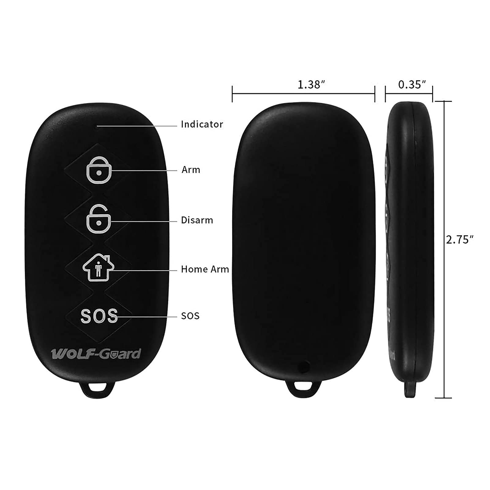 Wolf-Guard-4 Teclas De Control Remoto Para Alarma De Casa Sceurity Sistema Antirrobo Yk 06